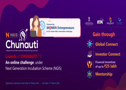 CHUNAUTI 7.0: Empowering Women Entrepreneurs to Co-create India’s Innovation Landscape